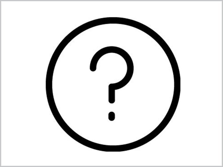 UniBE-Piktogramm mit Fragezeichen